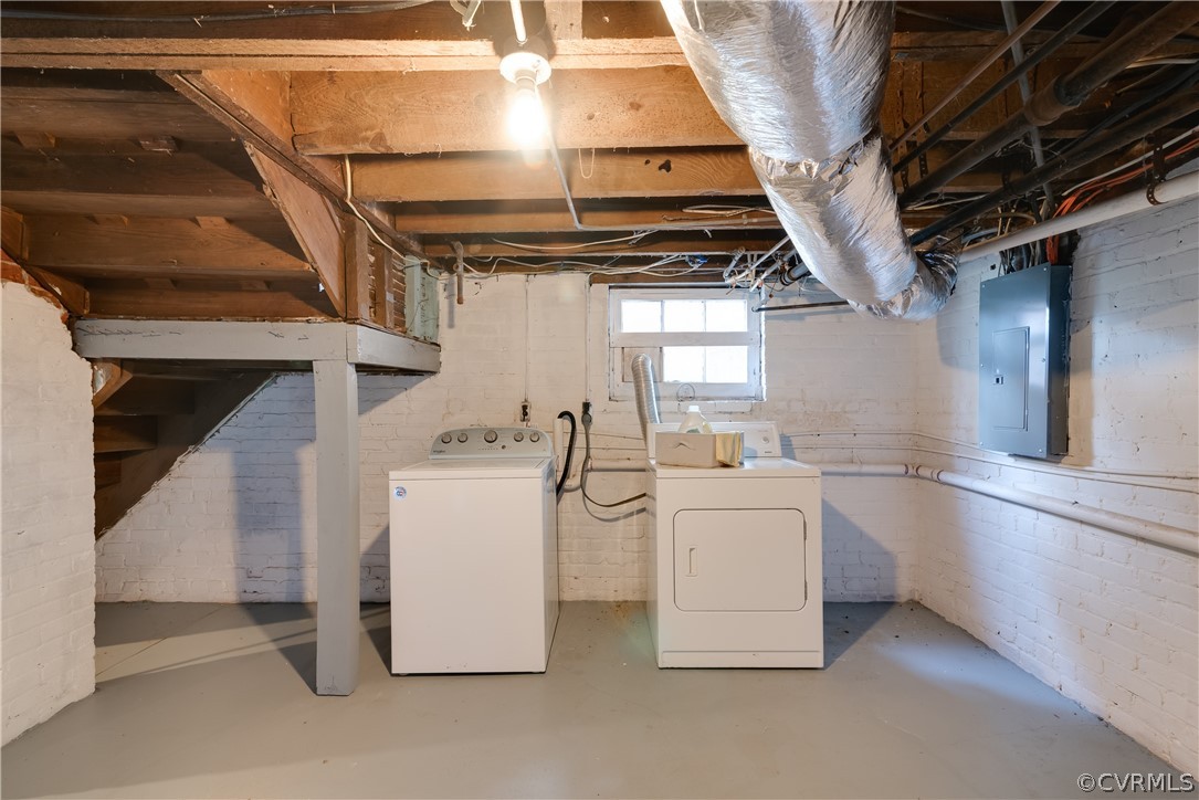 807 Edgehill Road Richmond, VA 23222 - Photo 39 of 46 Washer and dryer in basement convey with home.