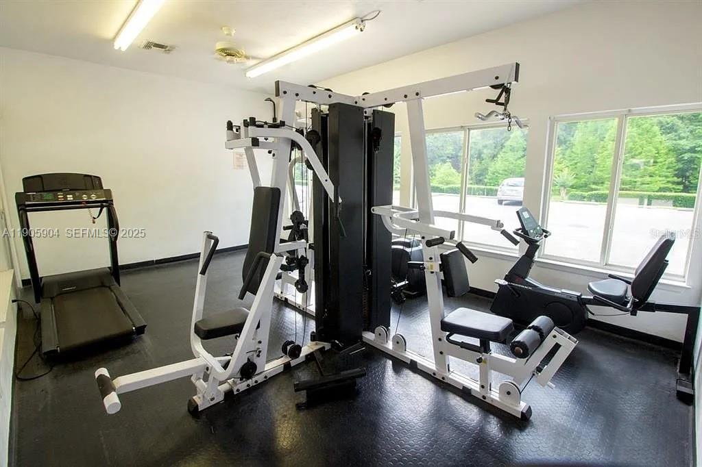 4000 Southwest 23rd Street, Unit 2301 Gainesville, FL 32608 - Photo 17 of 19 a view of a room with gym equipment