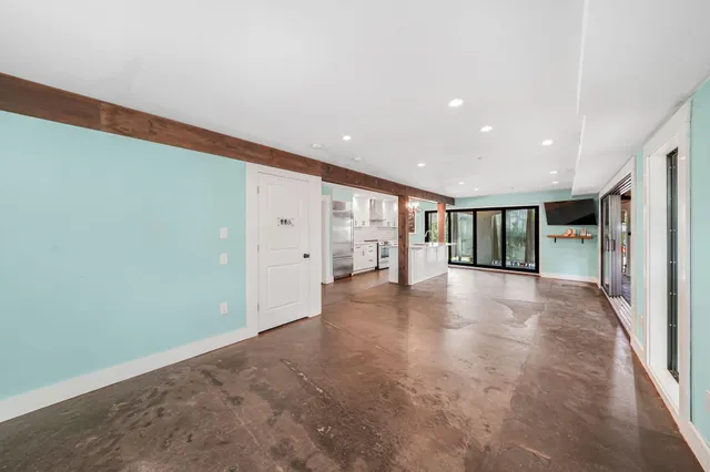 a view of livingroom with closet
