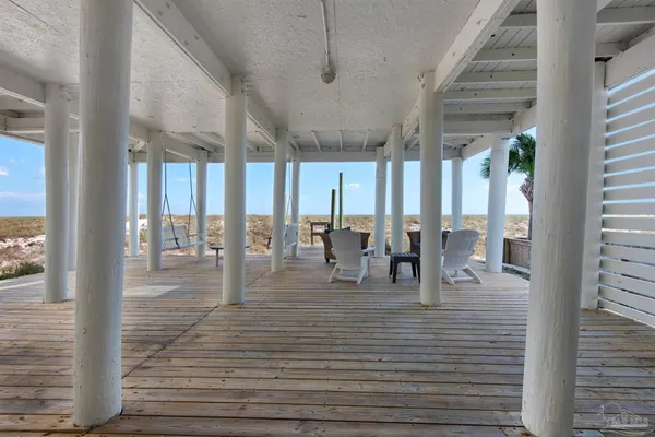a view of dining room with furniture