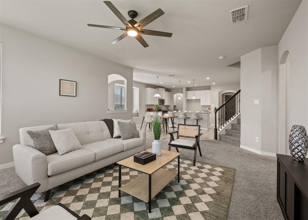2521 Boot Jack Road Fort Worth, TX 76177 - Photo 1 of 40 a living room with furniture and kitchen view