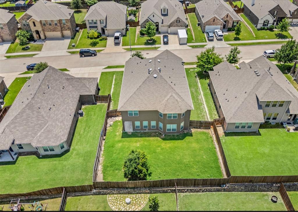 2521 Boot Jack Road Fort Worth, TX 76177 - Photo 39 of 40 an aerial view of a house with a garden and swimming pool