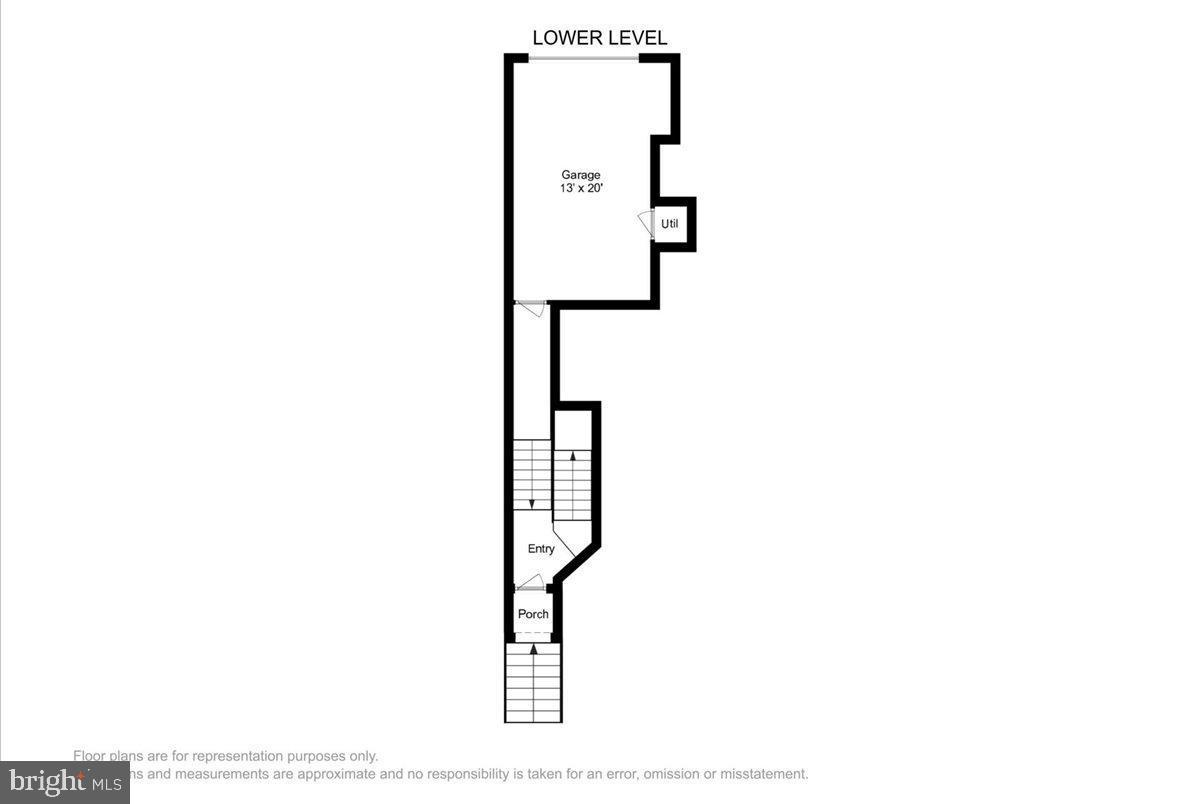 723 Main Street, Unit 723B Gaithersburg, MD 20878 - Photo 71 of 71 Lower level floor plan - garage