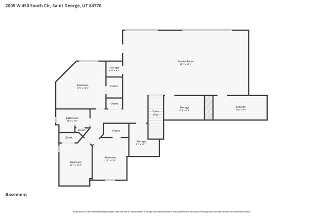 2005 West 450 S Circle St. George, UT 84770 - Photo 57 of 57 Floor plan
