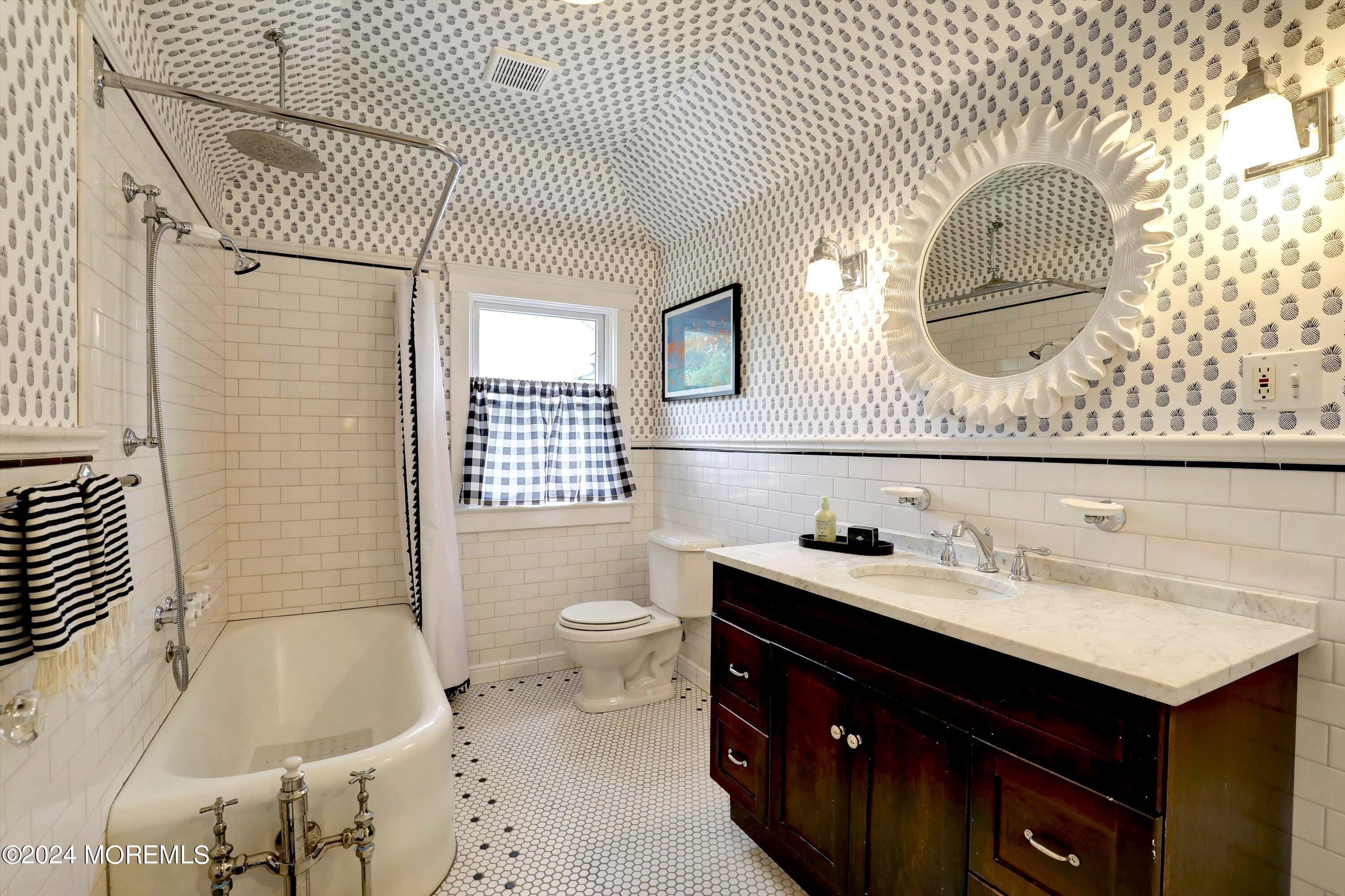 18 Hubbard Park Red Bank, NJ 07701 - Photo 31 of 54 a bathroom with a sink and a mirror