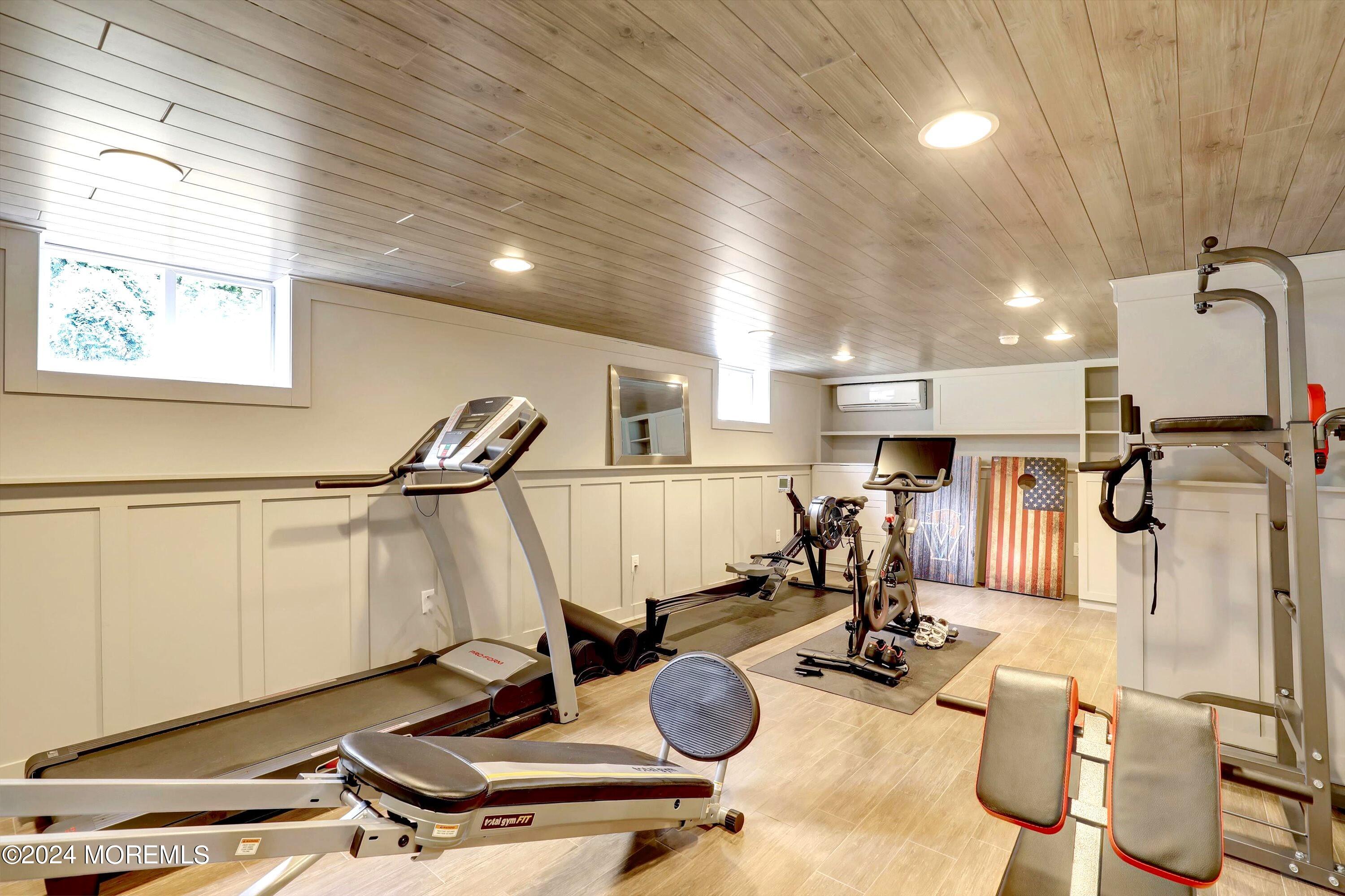 18 Hubbard Park Red Bank, NJ 07701 - Photo 36 of 54 a room with gym equipment and windows