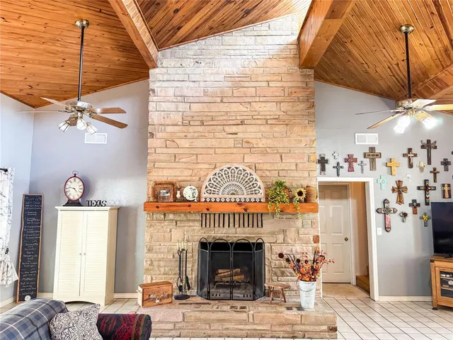 a outdoor dining space with furniture and a view of kitchen