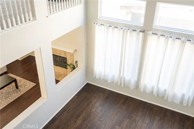 a view of a hallway with entryway