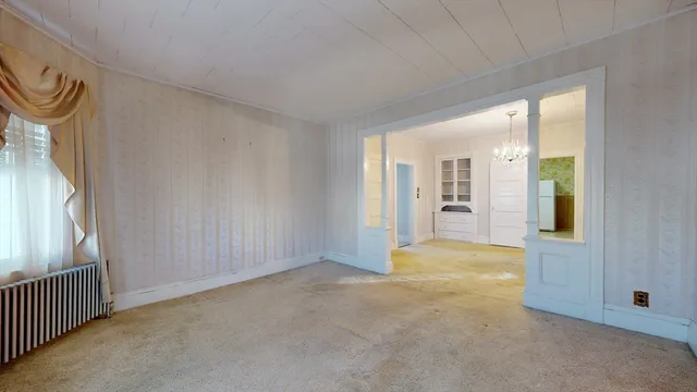 a view of an empty room