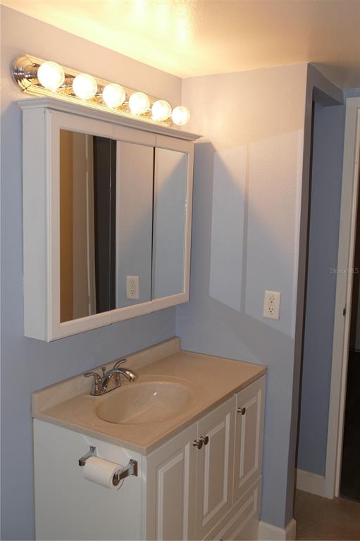 205 South McMullen Booth Road, Unit 203 Clearwater, FL 33759 - Photo 14 of 21 a bathroom with a sink and mirror