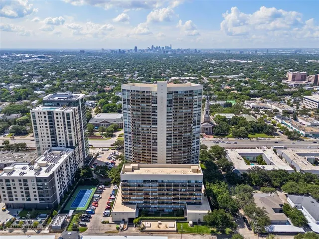 an aerial view of city