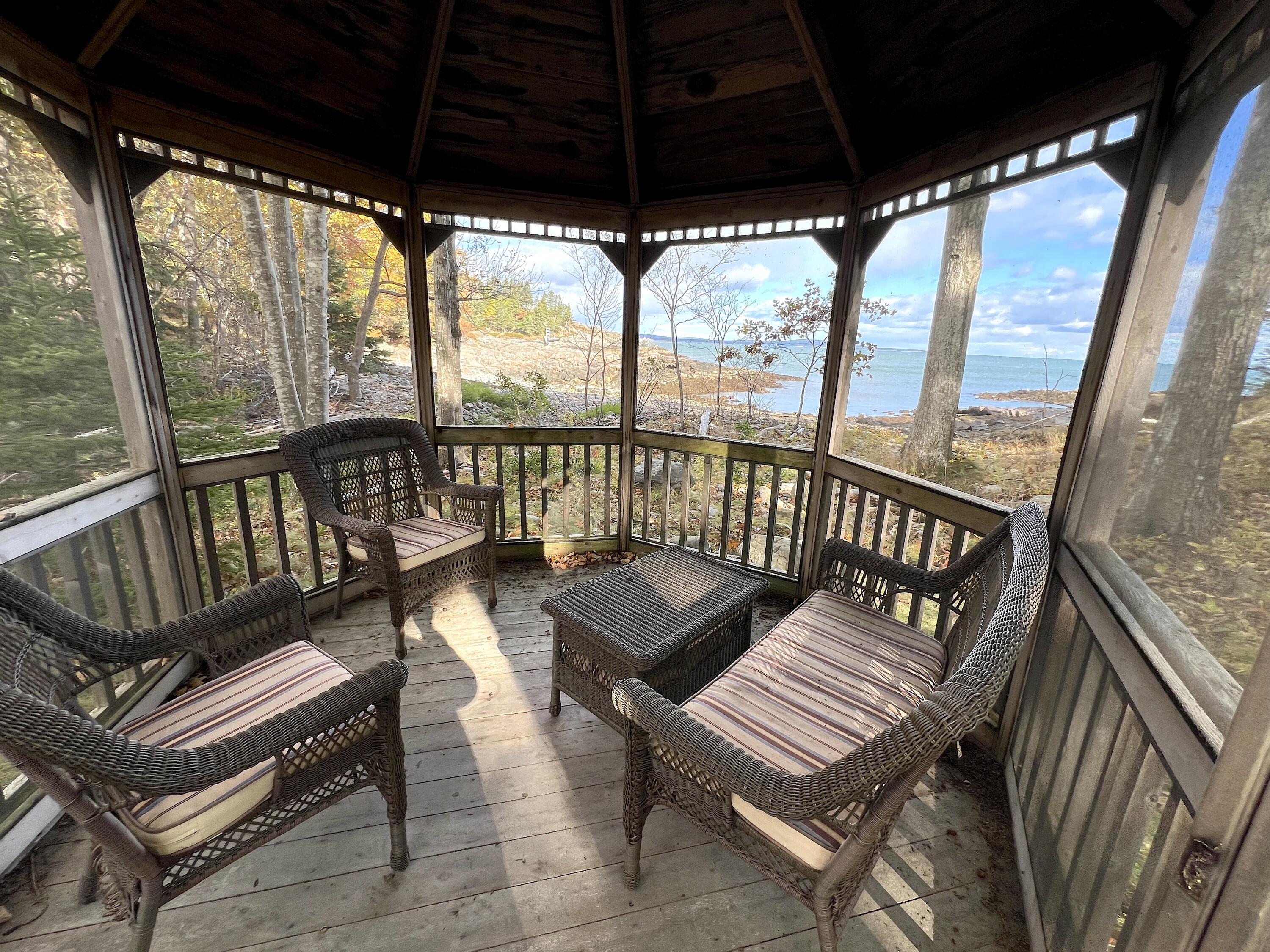 472 Schooner Head Road Bar Harbor, ME 04609 - Photo 15 of 111 gazebo inside