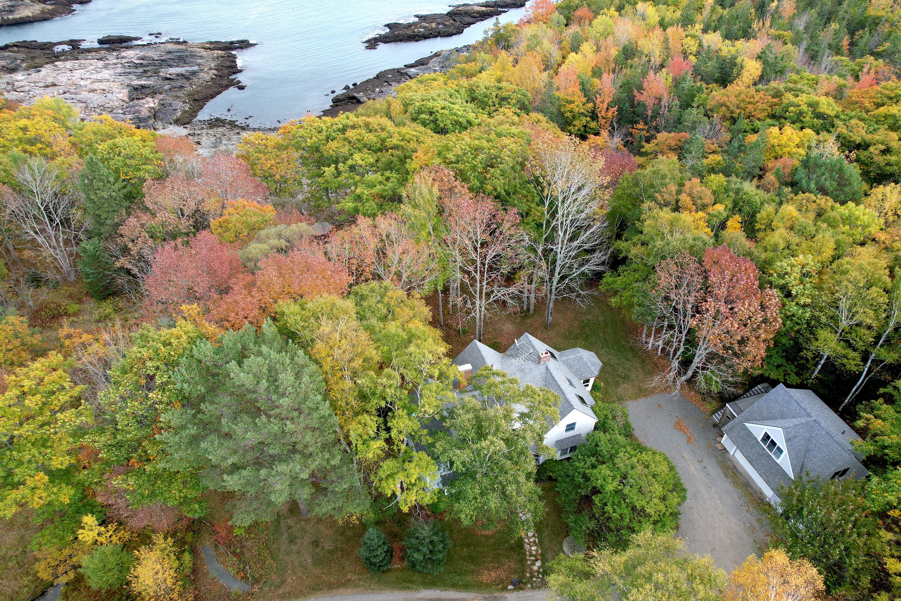 472 Schooner Head Road Bar Harbor, ME 04609 - Photo 2 of 111 aerial with cove