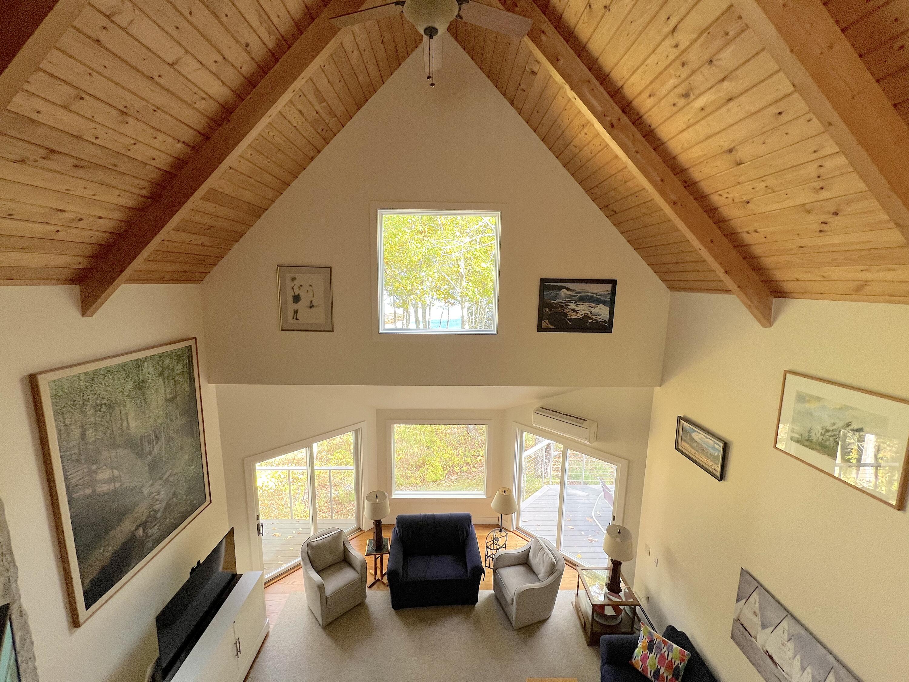 472 Schooner Head Road Bar Harbor, ME 04609 - Photo 42 of 111 looking down living