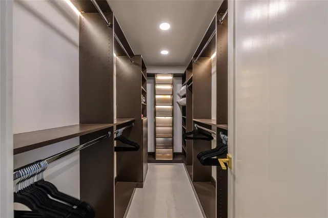 a view of hallway with stairs