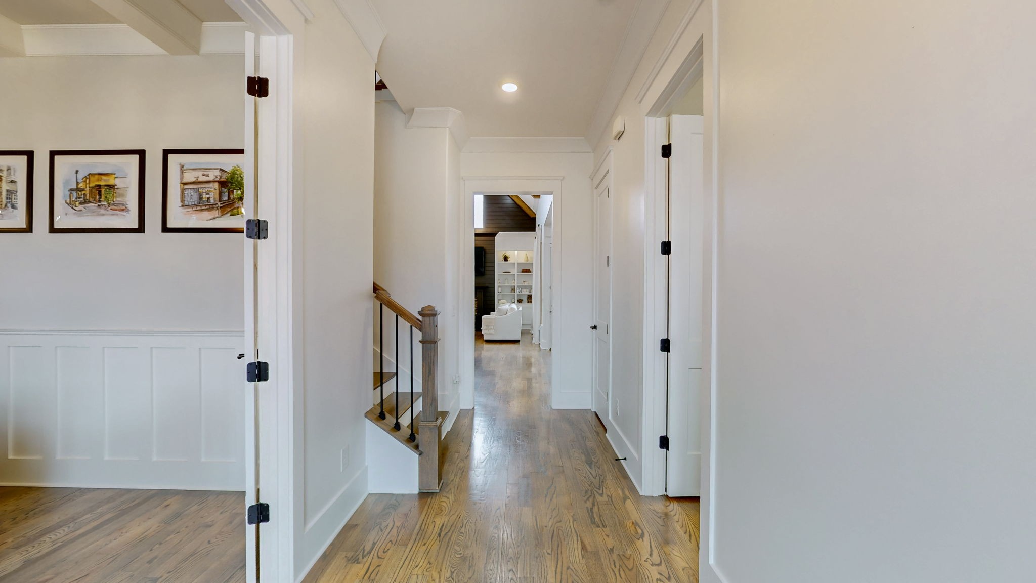 2046 Autumn Ridge Way Spring Hill, TN 37174 - Photo 6 of 65 a view of a hallway with wooden floor and staircase