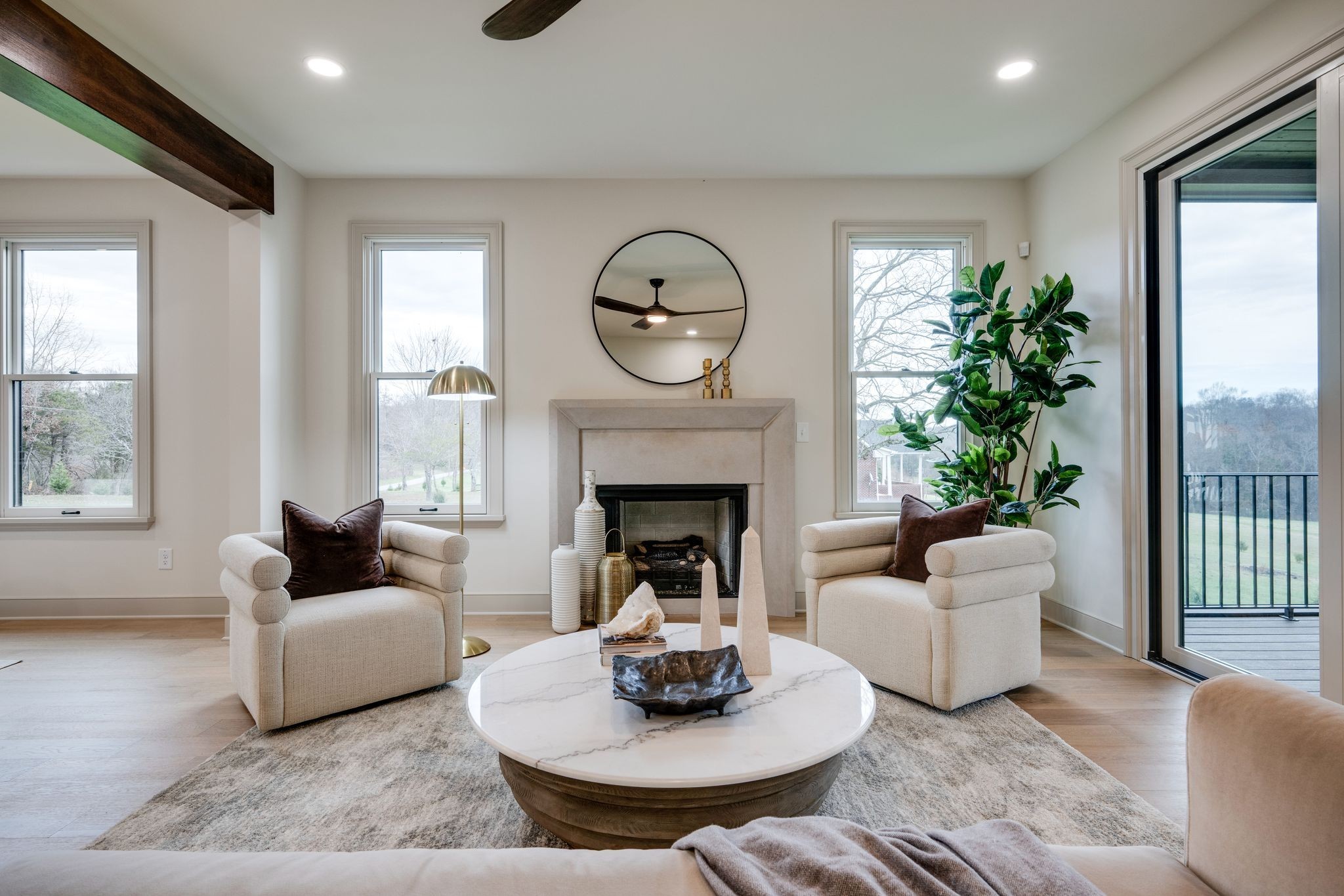 924 Hafner Road Charlotte, TN 37036 - Photo 5 of 79 a living room with furniture and a fireplace