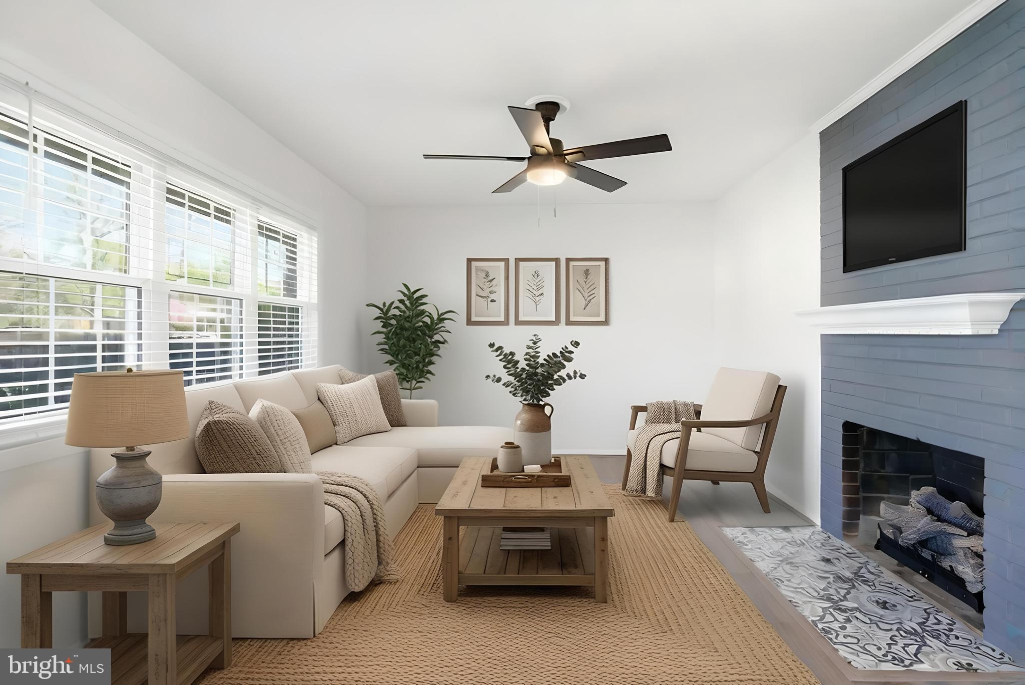 5504 Kathleen Place Springfield, VA 22151 - Photo 3 of 41 Virtually staged living room.