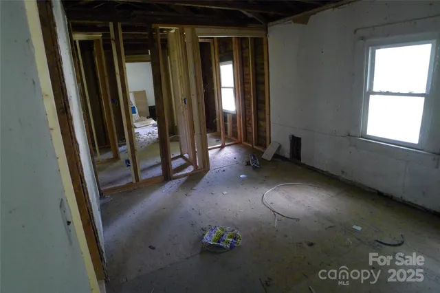a view of under construction room and staircase