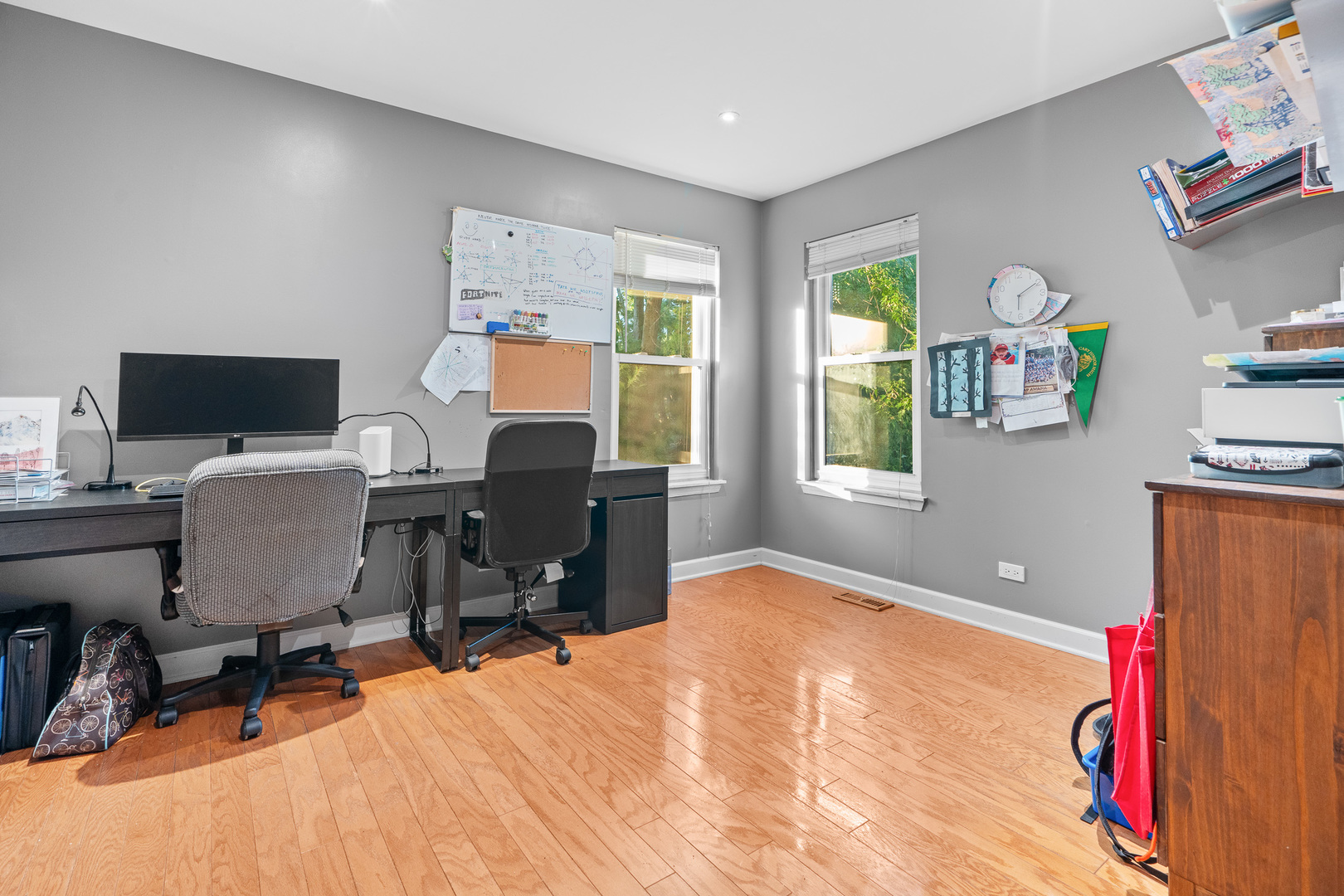 515 Surrey Ridge Drive Cary, IL 60013 - Photo 27 of 71 a workspace with furniture window and wooden floor
