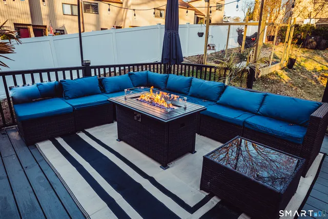 a view of outdoor seating