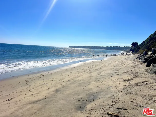 a view of beach and ocean