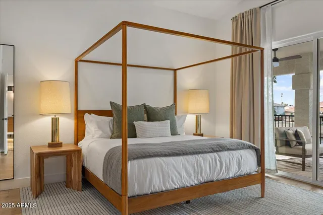 a view of kitchen with furniture and wooden floor
