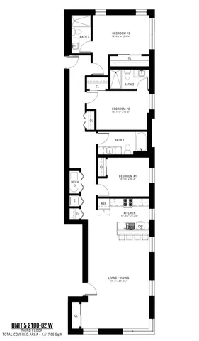 $3,495 | 2100 West 18th Place, Unit 401, Chicago, IL 60608