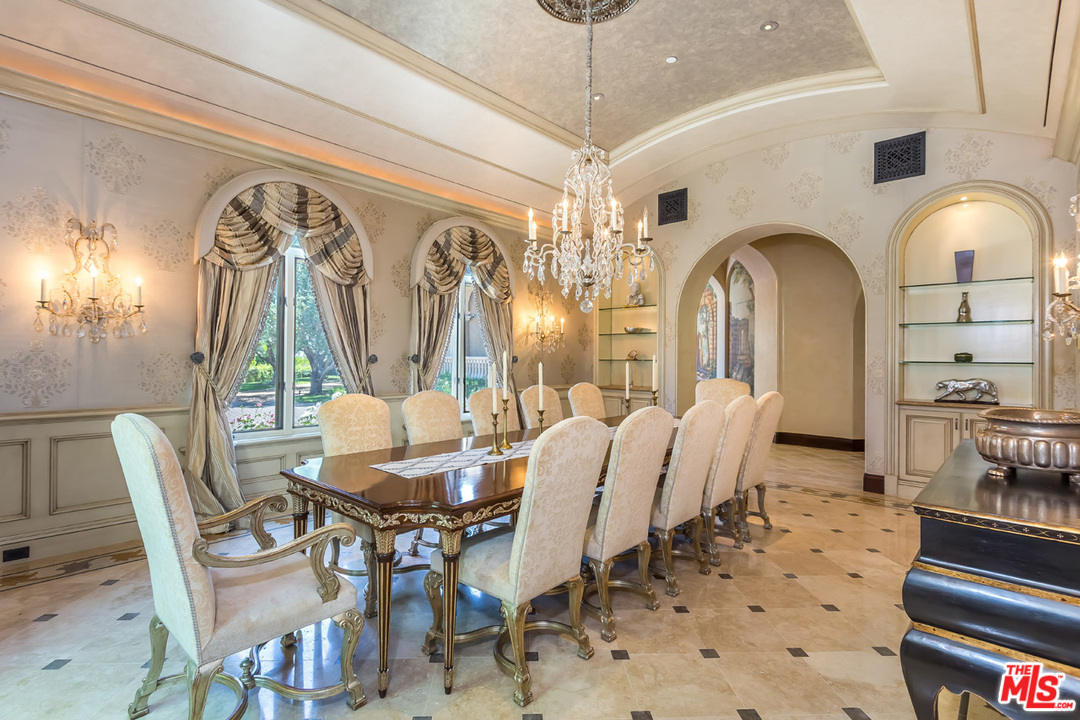 44 Beverly Park Circle Beverly Hills, CA 90210 - Photo 18 of 52 a view of a dining room with furniture