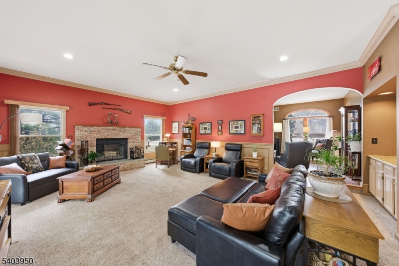 1 Worthington Road Columbia, NJ 07832 - Photo 16 of 50 a living room with furniture fireplace and a fireplace