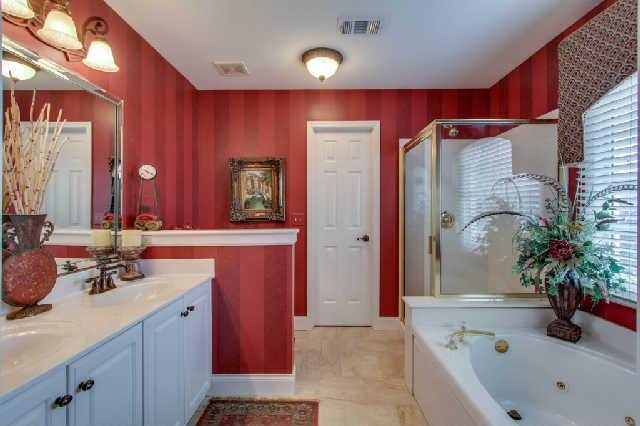 118 Chester Stevens Road Franklin, TN 37067 - Photo 11 of 20 Tiled owners' bath has a dual sink and vanity, separate shower, and a luxurious tub.