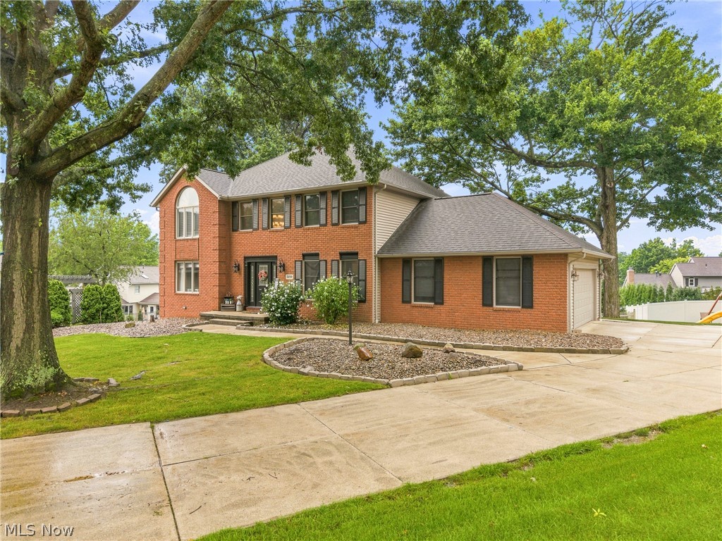 Front view of the home