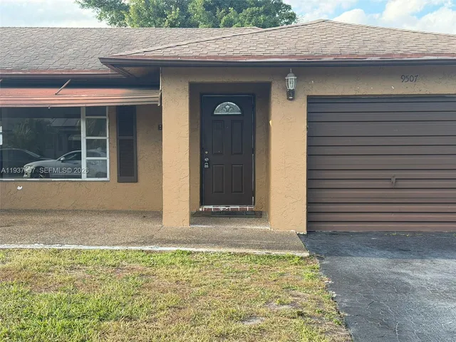 a front view of a house