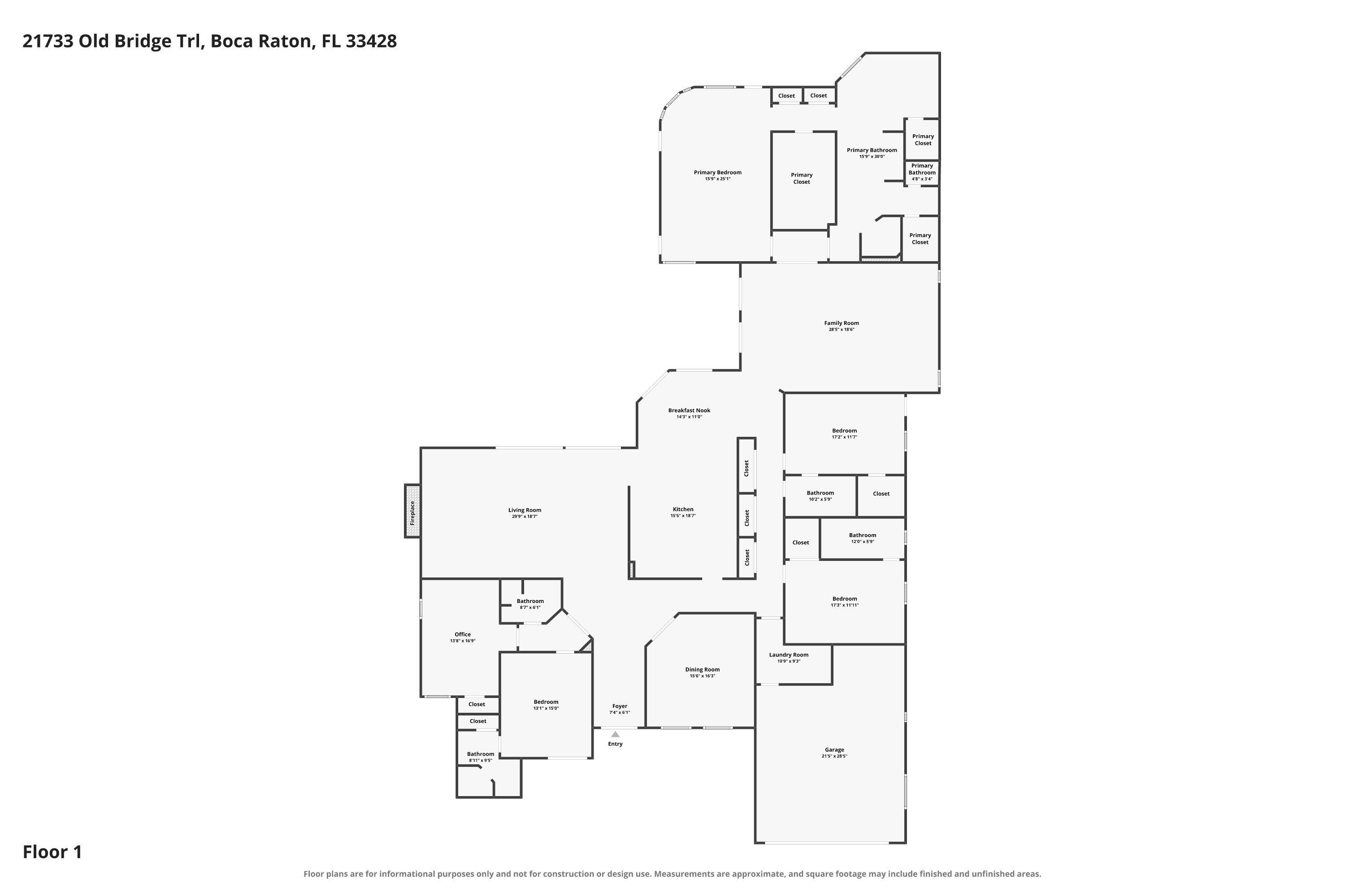 21733 Old Bridge Trail Boca Raton, FL 33428 - Photo 43 of 43 Floor Plan