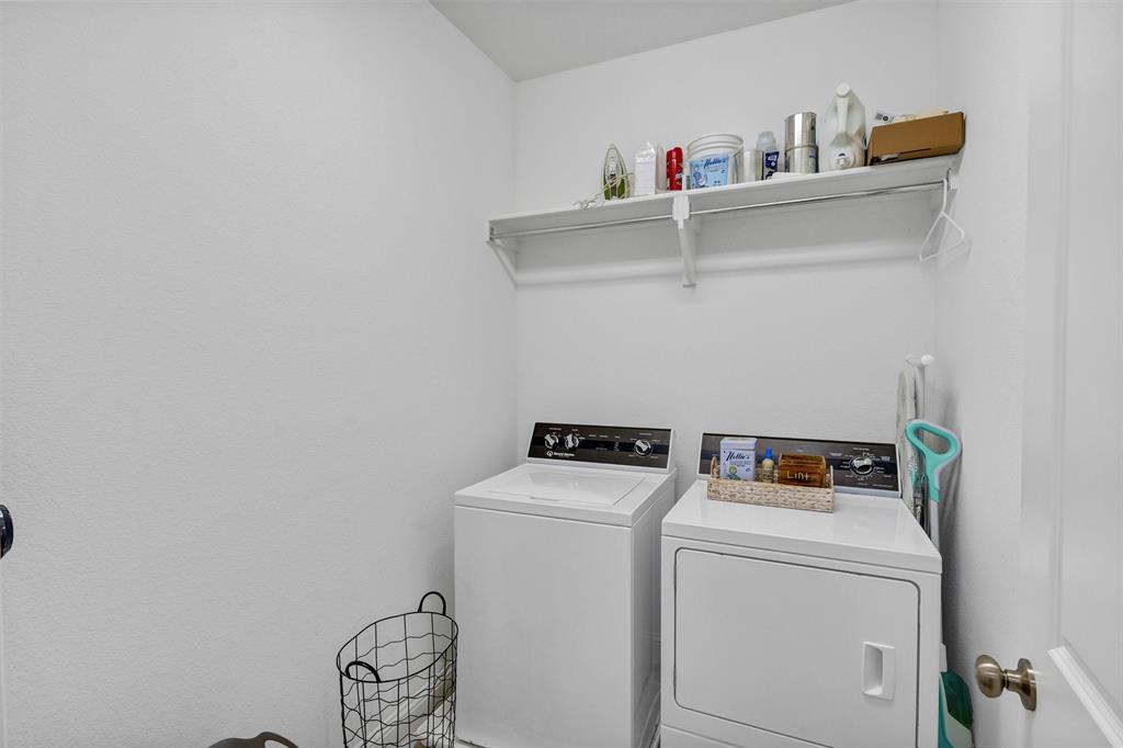 136 Derrett Lane Rhome, TX 76078 - Photo 34 of 40 a utility room with dryer and washer