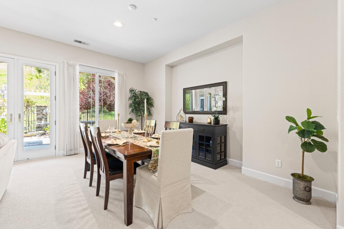 7071 Eagle Ridge Drive Gilroy, CA 95020 - Photo 17 of 72 a view of a dining room with furniture window and flowerpot