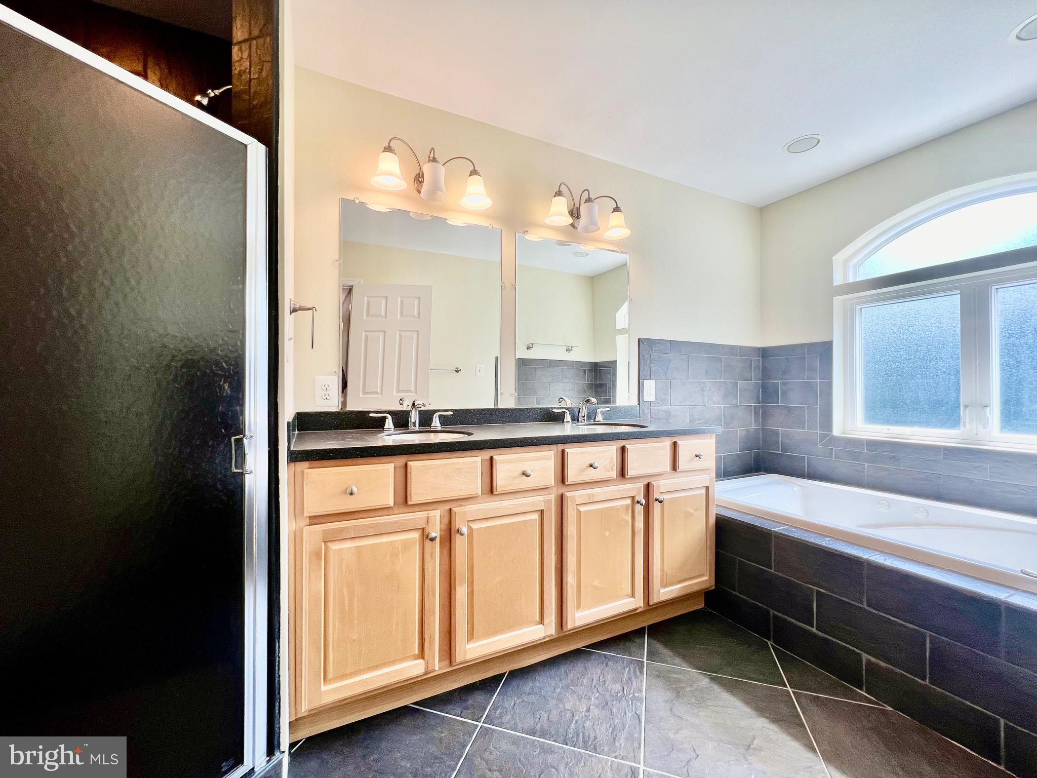 6605 Keene Drive Springfield, VA 22152 - Photo 65 of 127 a bathroom with a sink and a mirror