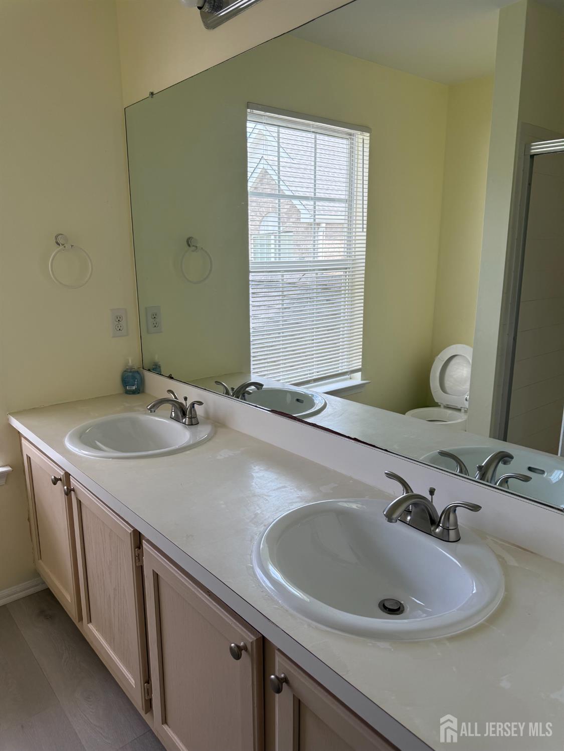 813 Plymouth Road North Brunswick, NJ 08902 - Photo 10 of 14 a bathroom with a sink and a mirror