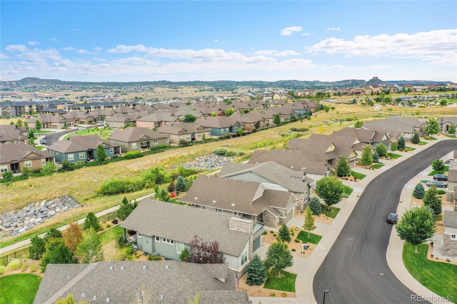 3429 Goodyear Street Castle Rock, CO 80109 - Photo 29 of 32 an aerial view of a city