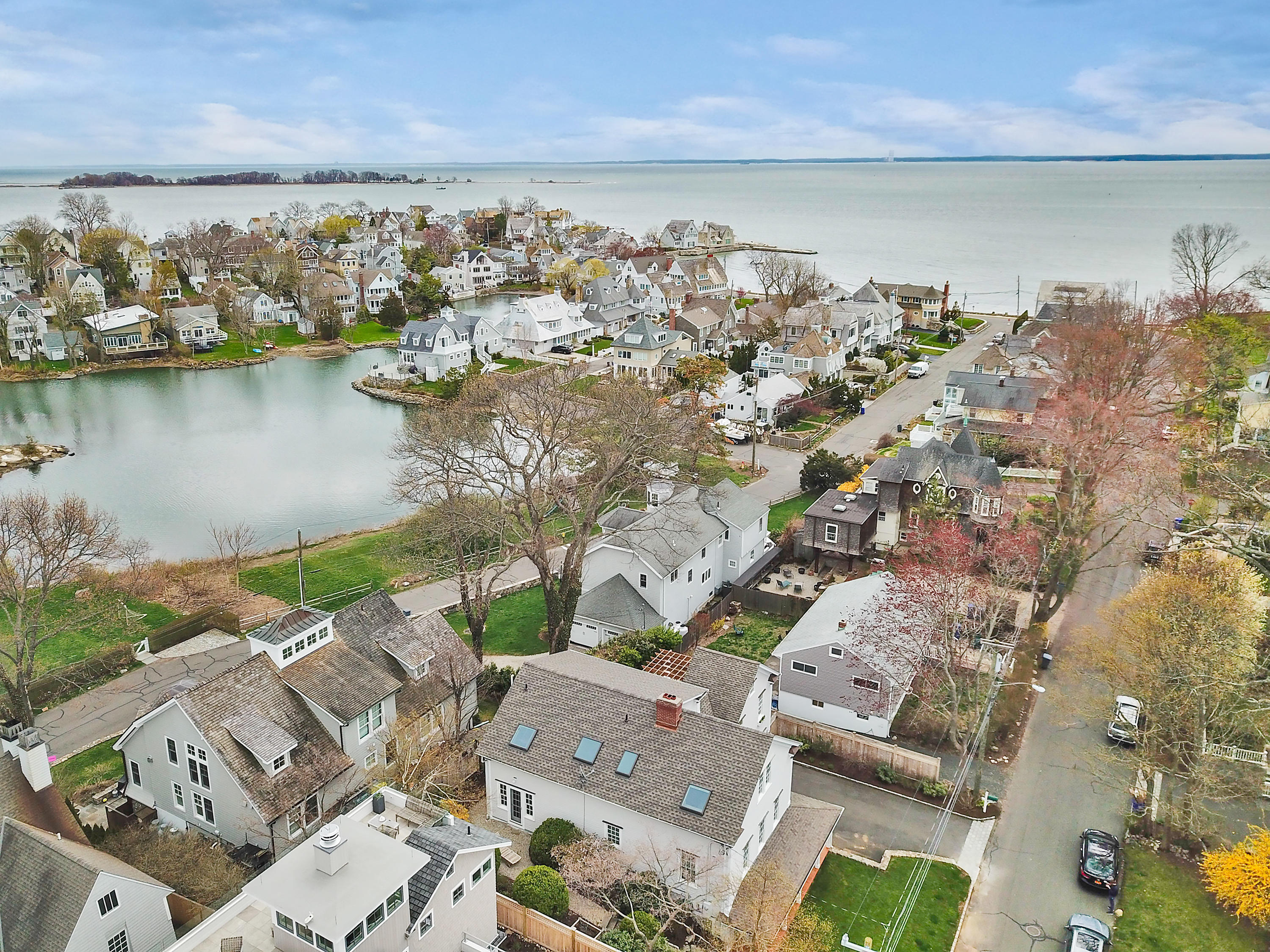 7 Ensign Road Norwalk, CT 06853 - Photo 21 of 25 an aerial view of multiple house with lake view