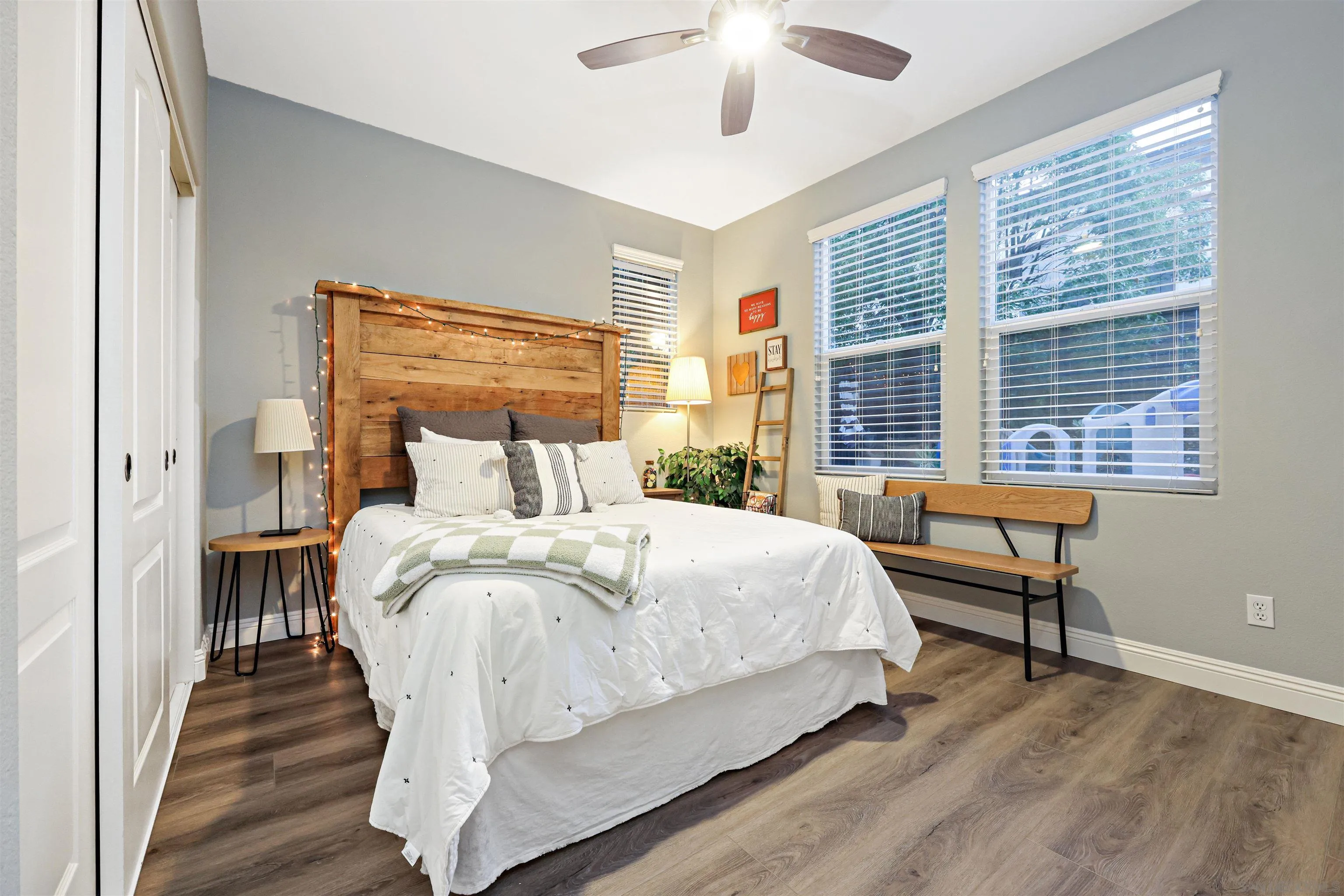 1431 Eclipse Drive San Marcos, CA 92078 - Photo 21 of 39 a bed sitting in a bedroom next to a window