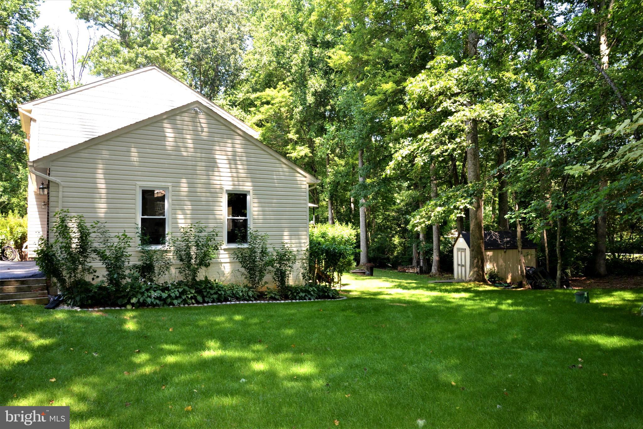 11 Ridgeway Road Stafford, VA 22556 - Photo 6 of 61 Side Yard View with Storage Shed