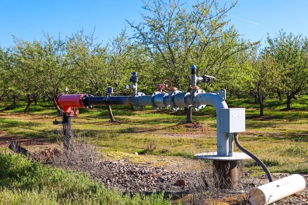 a view of a park with swings