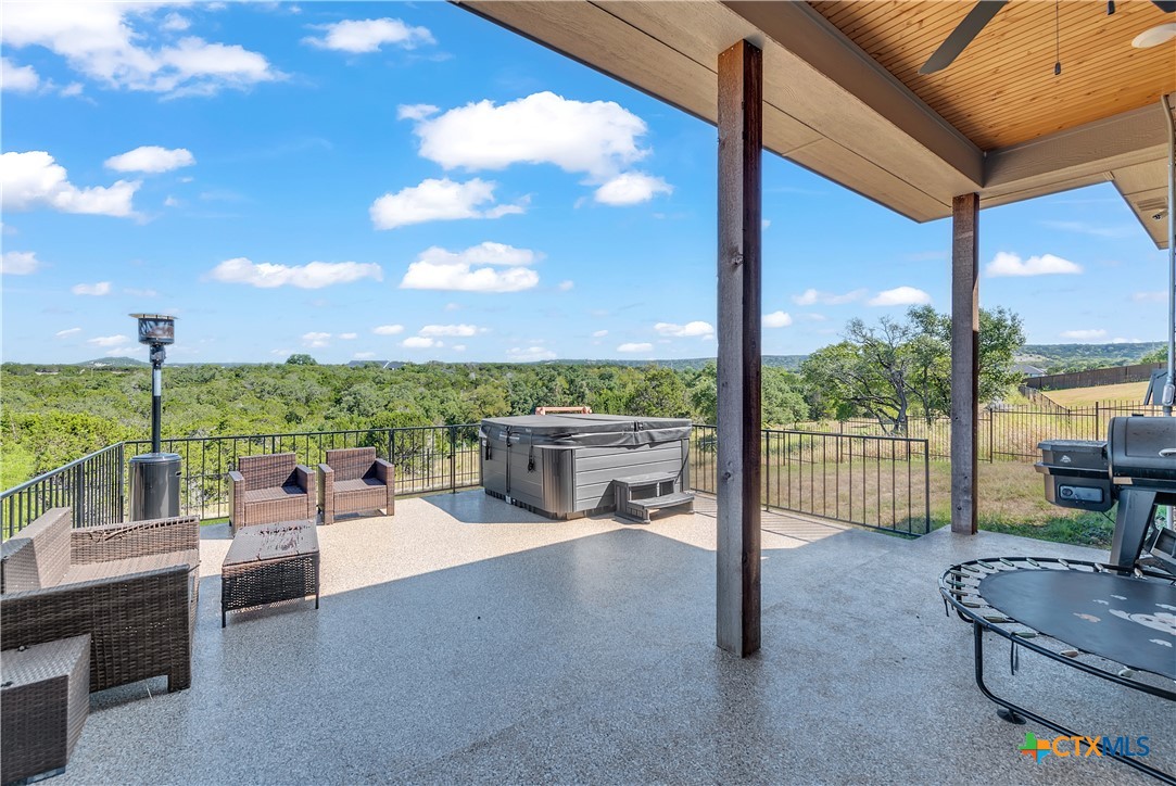 3644 Morgan Mill Road Kempner, TX 76539 - Photo 28 of 30 Backyard view full of lush trees outside of second fence
