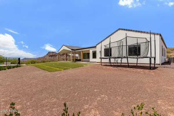 a front view of a house