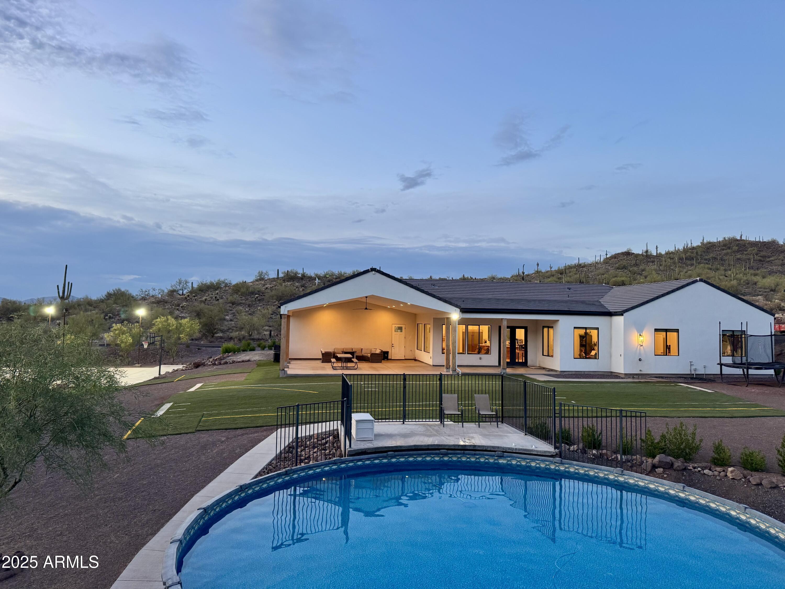 1809 East Mariola Way Phoenix, AZ 85086 - Photo 58 of 62 Twilight Backyard