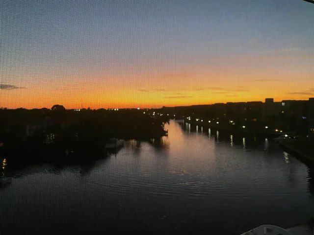 a view of a balcony with chairs