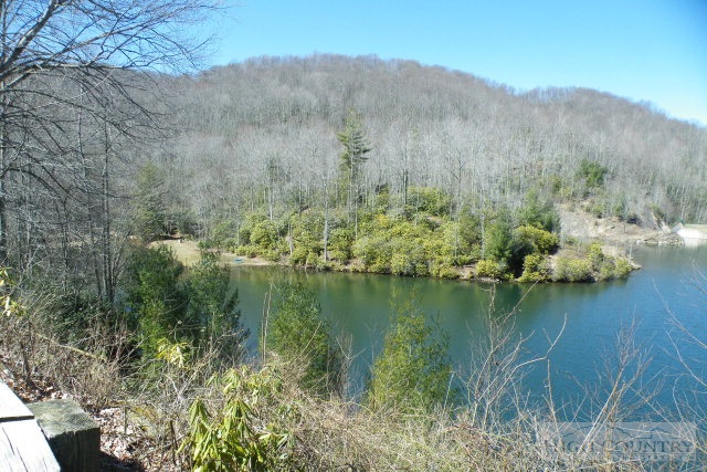 1459 Pine Ridge Road Beech Mountain, NC 28604 - Photo 11 of 25 a view of a lake with a mountain in the background