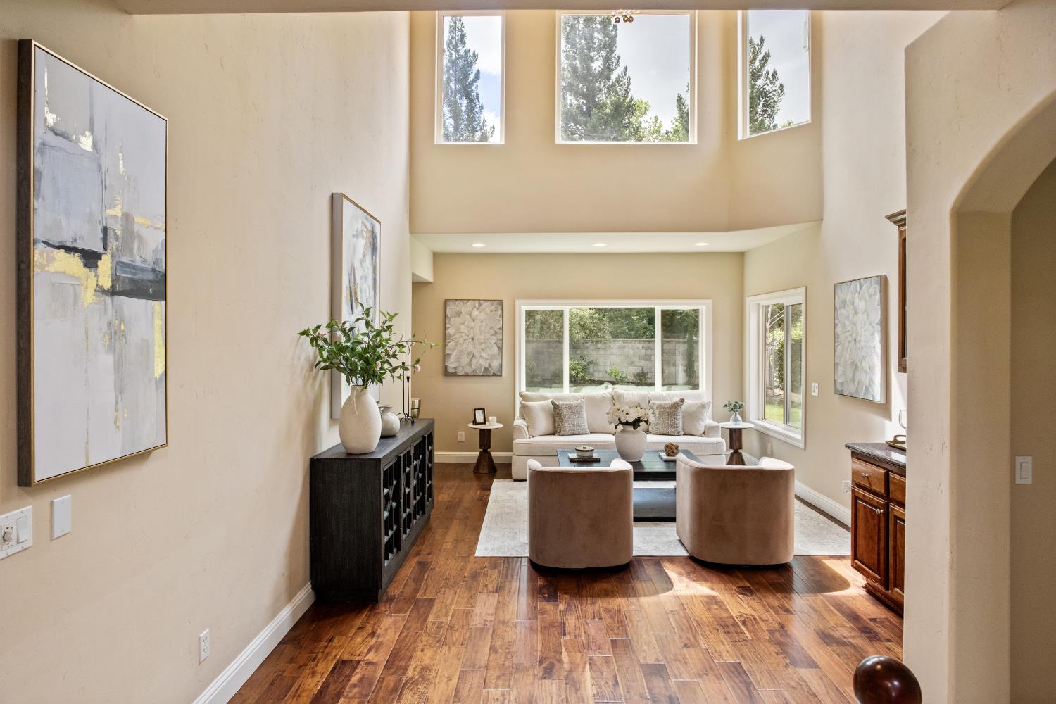 9003 Cedar Ridge Drive Granite Bay, CA 95746 - Photo 11 of 65 a living room with furniture and a large window