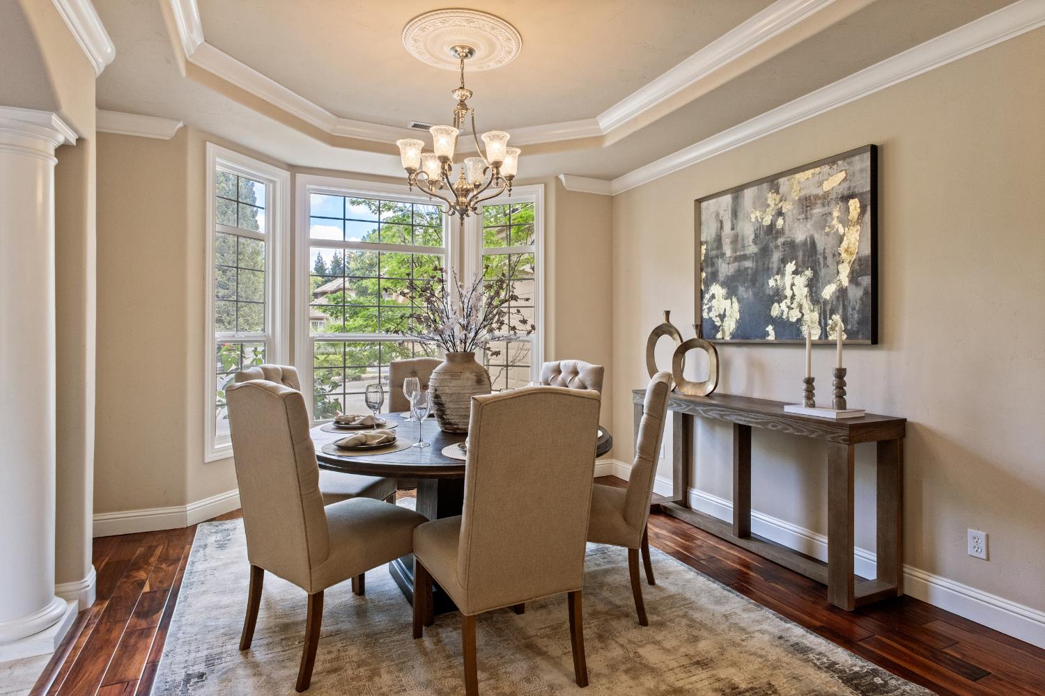 9003 Cedar Ridge Drive Granite Bay, CA 95746 - Photo 25 of 65 a view of a dining room with furniture window and outside view